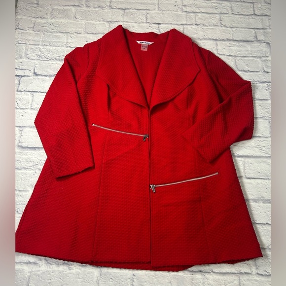 Peter Nygard Vibrant Red Jacket. Size 2X. - Picture 4 of 8